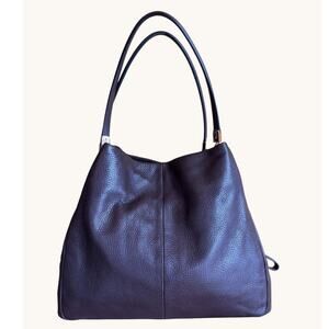 Coach Chocolate Brown Pebbled Leather Madison Phoebe Shoulder Hobo Style Bag